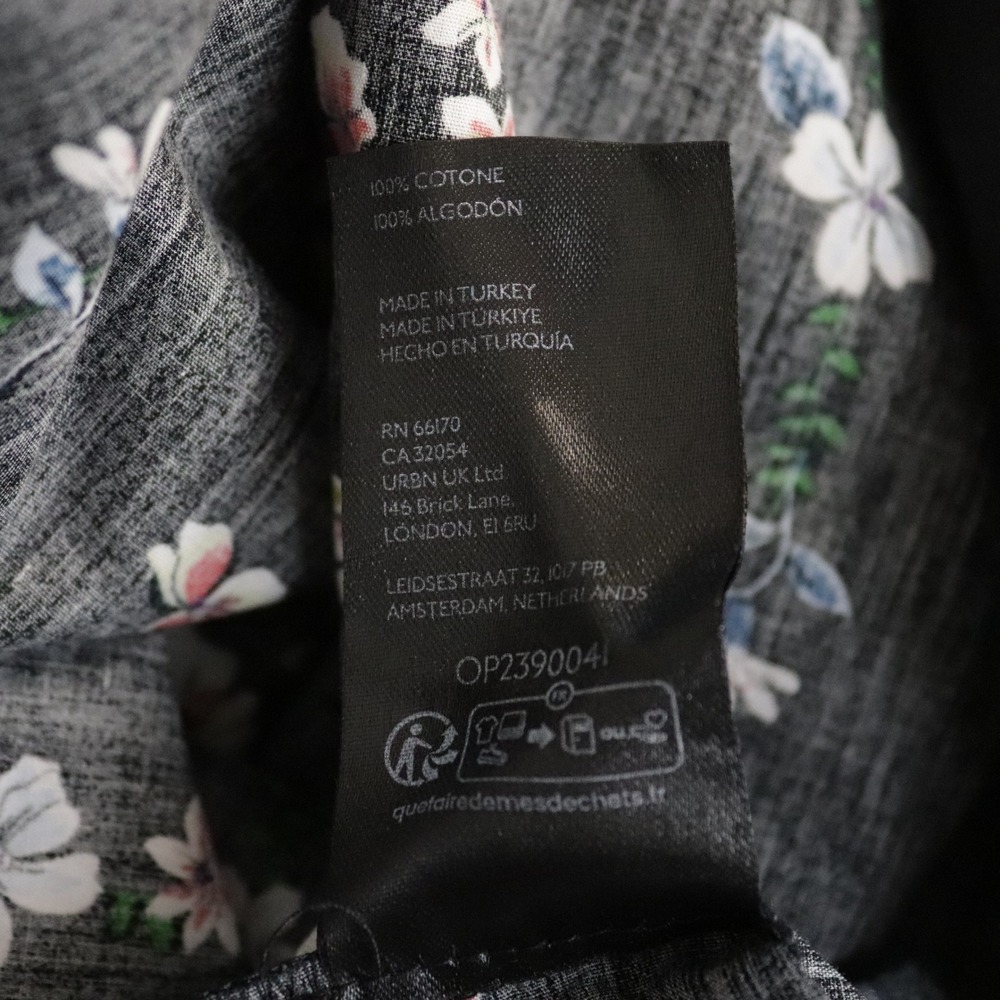 Anthropologie Somerset Maxi Dress Black Floral 3X Tiered Smocked - Picture 12 of 12